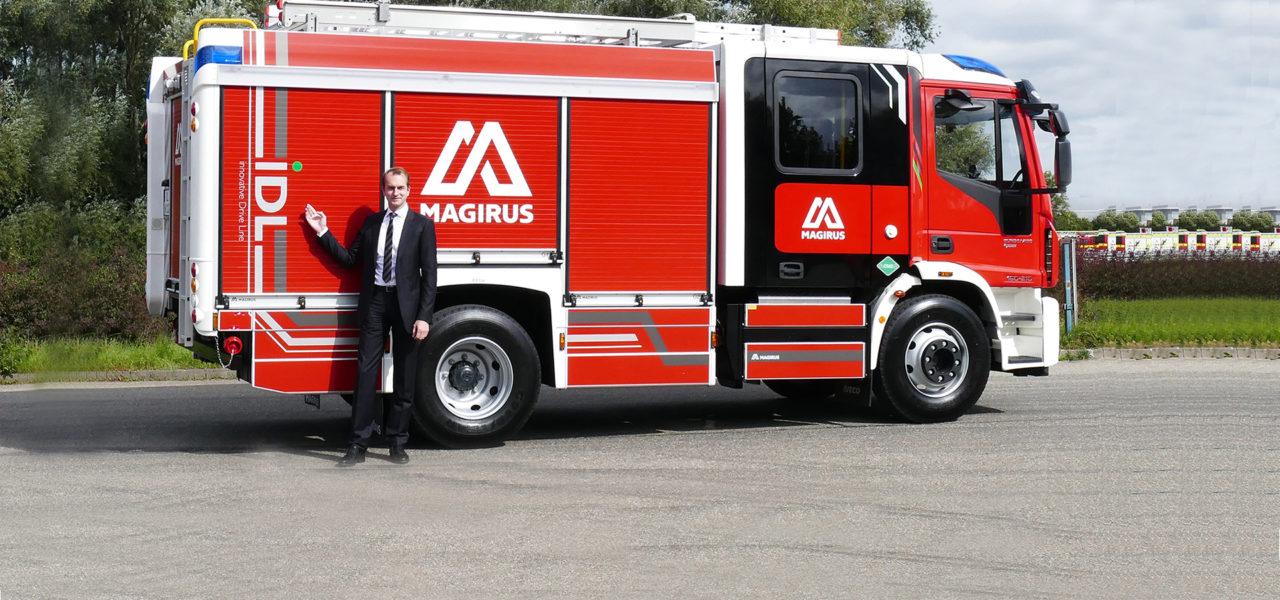 Magirus Löschfahrzeug (H)LF 10 mit Marc Diening, CEO von Magirus
