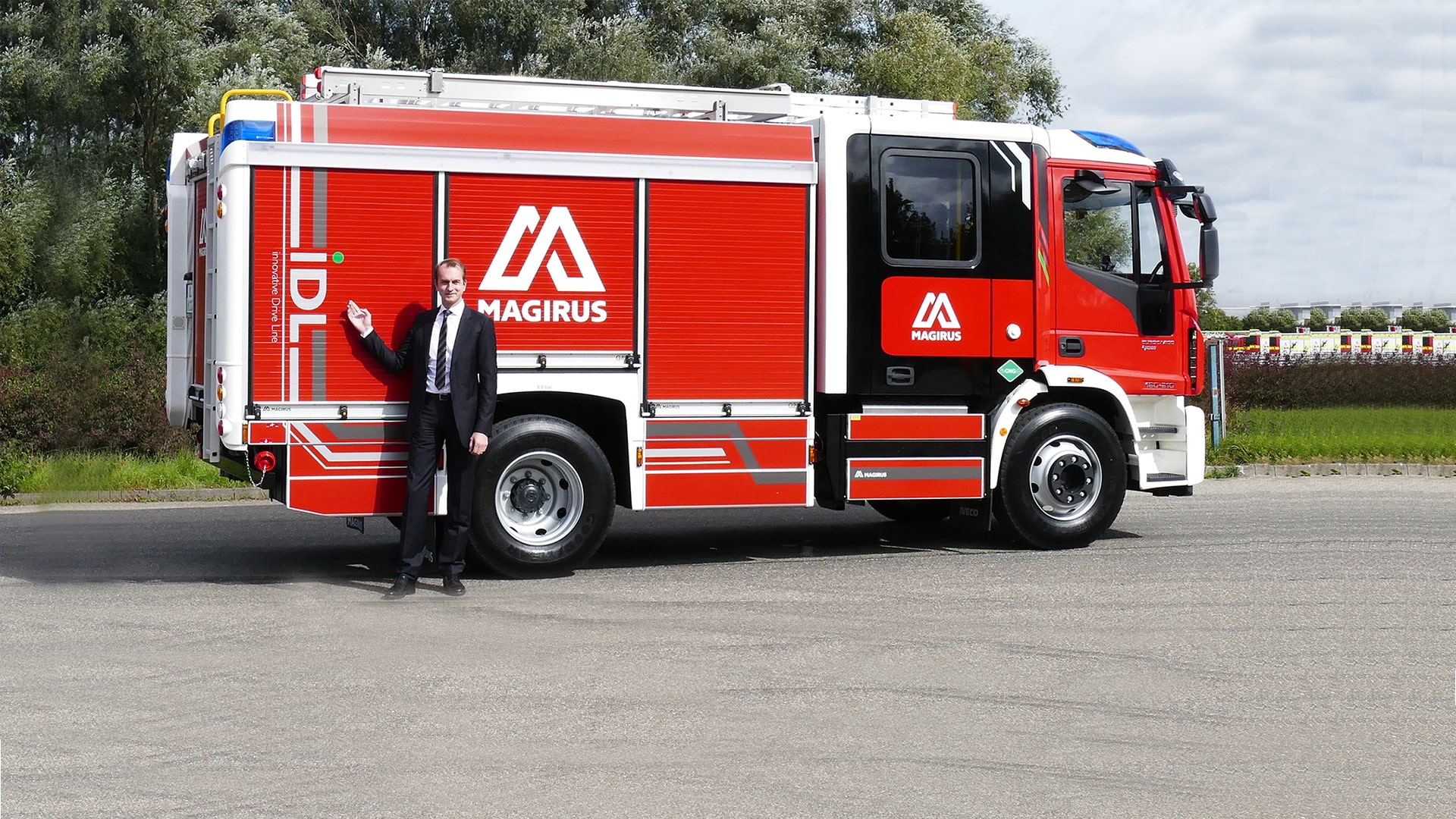 Magirus Löschfahrzeug (H)LF 10 mit Marc Diening, CEO von Magirus