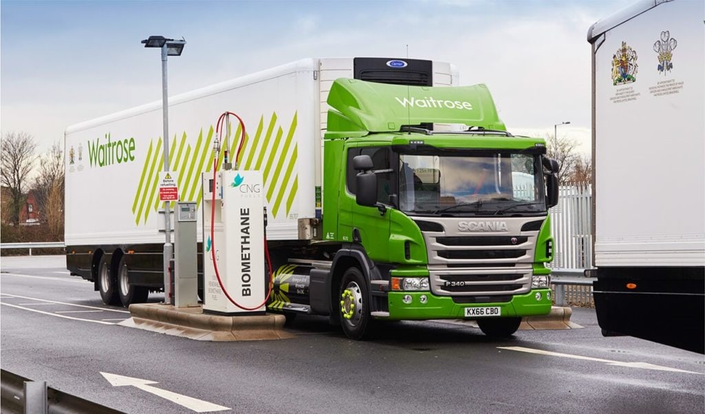 Biogas-Tankstelle in UK