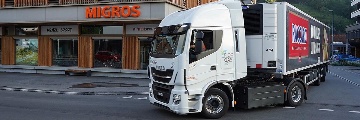 Biogas-Truck Migros Ostschweiz